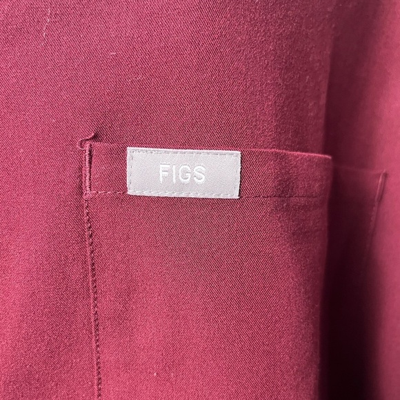 Figs Maroon Catarina One Pocket Scrub Top XXL - Picture 4 of 8